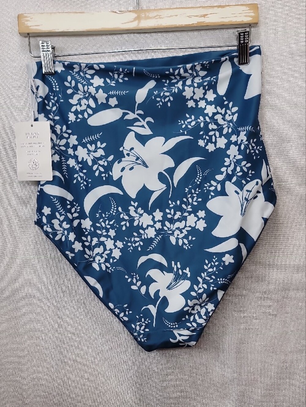 Baiia Nwt Tahiti Reversible High-Waisted Floral Bikini Bottom Size 12 - Picture 3 of 10